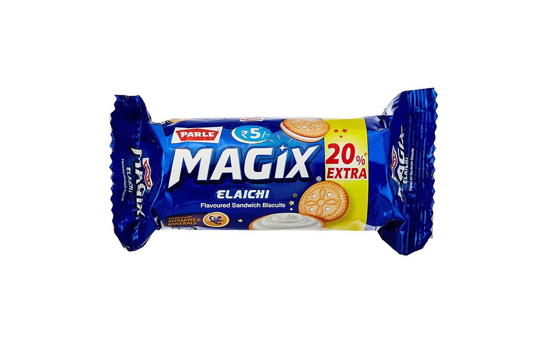 Parle Magix Elaichi Flavoured Sandwich Biscuits   Pack  50.04 grams